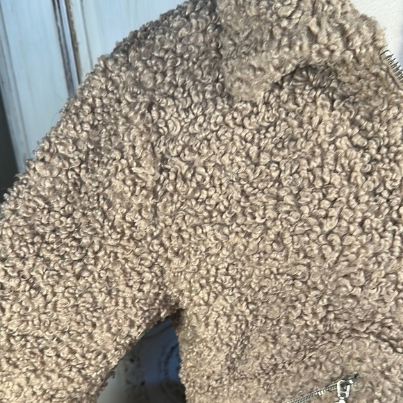 GARAGE Cozy Tan Sherpa Bomber Jacket - Picture 5 of 12